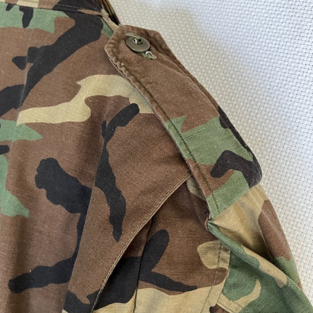 Mil-Tec Jacket Men Large Green Camo Full Zip Heavyweight Hood Hunting Outdoor - Picture 9 of 12